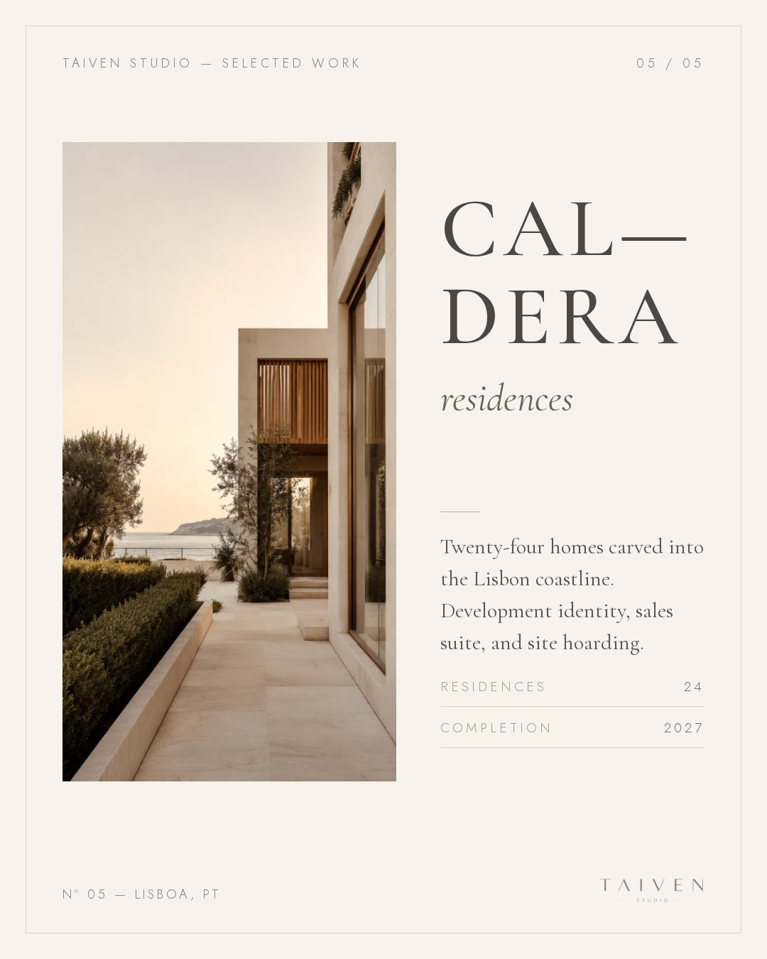Caldera — concept board